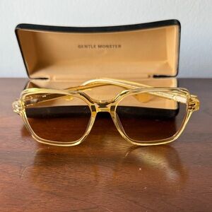 Gentle Monster Transparent Gold Glasses